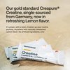 Momentous Creatine Lemon Monohydrate Powder Packets - Creapure® Creatine Powder Supports Strength, Lean Muscle, & Recovery for Men & Women - NSF Certified for Sport® - 6.49 g per Serving, 15 Servings