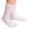 Collections Etc Diabetic Relief Crew Socks -2 Pairs, White, Medium