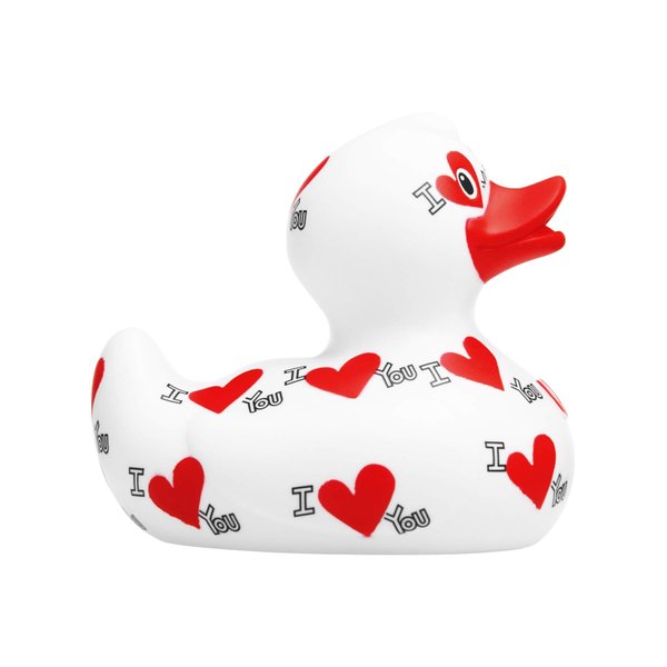 I Love You Rubber Duck Bath Toy | by Bud Duck | Elegant Gift Ready Packaging- "Forever" | Child Safe | Highly Collectable