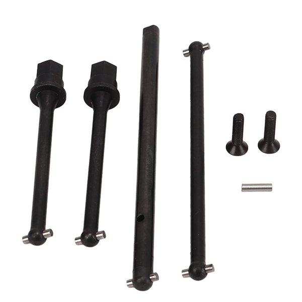 Oumefar RC Drive Shaft, High Load Capacity Steel RC Middle Drive Shaft for Axial JR 1/18 RC Car Parts, Steel Centre Drive Shaft RC Car Replacement Parts(Black)