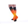 Doc Miller, Open Toe Compression Socks, 8-15 mmHg, Toeless, Support Circulation, Shin Splints, Calf Recovery, Varicose, Knee High, Medical Grade, Sun Stripes Socks, Small Size for Men & Women, Pair