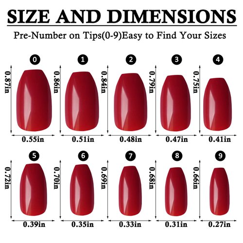 LoveOurHome 576pc Coffin Press on Nails Short Fake Nails Full Cover Colored Artificial Fingernails Ballerina False Acrylic Nail Tips 24 Glossy Colors Press on Nails for Women Girls