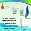 Ear Wax Removal Tool, Ear Cleaning Kits Safe Ear Irrigation Kit Ear Flush Kit for Adults Kid, Ear Wax Washer Device Easy to Operate, Includes Basin, Syringe, Curette Kit, Towel and 40 Disposable Tips