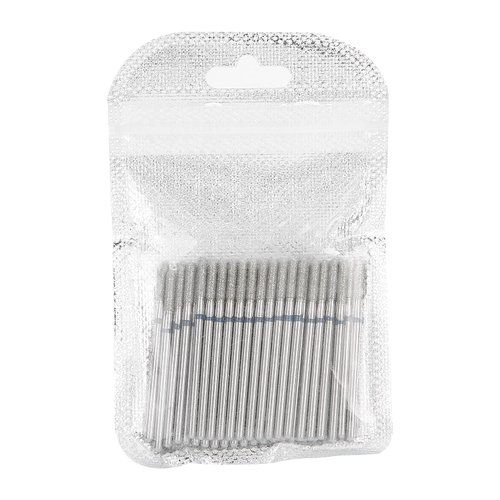 Practical Nail Drill Bits, 50Pcs Nail Polishing Grind Head Replacement Accessory Manicure Tool For Acrylic Gel Nails Cuticle Clean Pedicure (M-2.35mm)