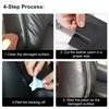 ILOFRI Self Adhesive Leather Repair Patch Tape 3x60 inch, Vinyl and Leather Repair Kit for Couches, Furniture, Car Seat, Boat Seat, Sofa, Vinyl Upholstery, Chair, Interior - Dark Black