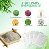Foot Pads 100 Pieces Foot Patches Deep Cleansing Foot Pads Bamboo Vinegar Foot Pads Ginger Foot Pads