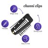 30pcs Chunni Clips with Safety Pins, Snap-comb Hair Clips for Dupatta Turban Scarf Wedding Veil Wig Piece, Clip for Securing the Headscarf