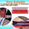 1" Insulated Cable Staples MNM1-600 fit Milwaukee Cable Stapler Gun M12 2448-20 for to Wood Surfaces - Fit Milwaukee Staples 600 per Box