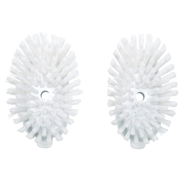 OXO Good Grips Soap Dispensing Dish Brush Refills, 2 Pack, White, Nylon Bristles