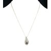 Reflect Teardrop Silver Filigree Essential Oil Diffuser Necklace- 18"