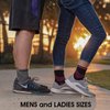 TechWare Pro Ankle Brace Compression Socks - Plantar Fasciitis Socks with Arch Support. Foot Compression Sleeve Relieves Achilles Tendonitis. Men & Women Gry L