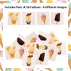 Tigerdoe Ice Cream Themed Party Supplies – Ice Cream Theme Party Favors – Ice Cream Birthday Party Decorations – Ice Cream Party Favor Boxes, Notepads, Ice Cream Popper Toys, and Tattoos