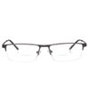 Jcerki Gray Half Frame Business Bifocals Reading Glasses 1.50 Men Women Fashion Light Bifocals Reading Eyeglasses