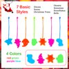 Labeol 40Pcs Christmas Sticky Hands Party Favors Gifts For Kids 4-8, Christmas Styles Stretchy Sticky Hands Toys,Treasure Box Fillers and Classroom Prizes,Birthday Parties,Toys for Sensory Kids