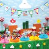 Super Smash Brothers Birthday Party Supplies, 8pcs Super Smash BrothersTheme Table Decorations Honeycomb Centerpieces Super Mario Birthday Decorations