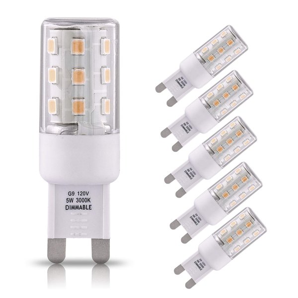Artiva USA 5W G9 Dimmable LED Light Bulb (Set of 6))