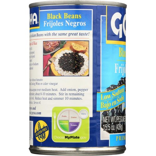 Goya Black Beans 6/15 Oz Low Sodium