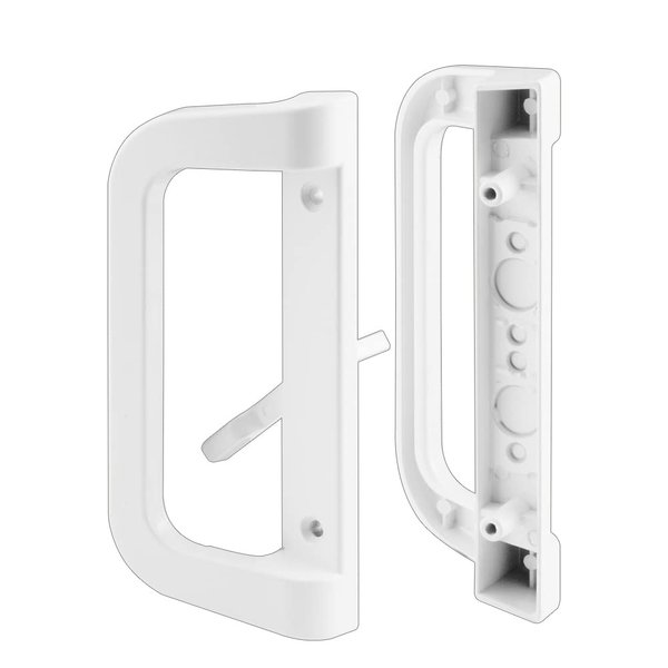 Prime-Line C 1177 Mortise Style Sliding Door Handle, 1 set, White