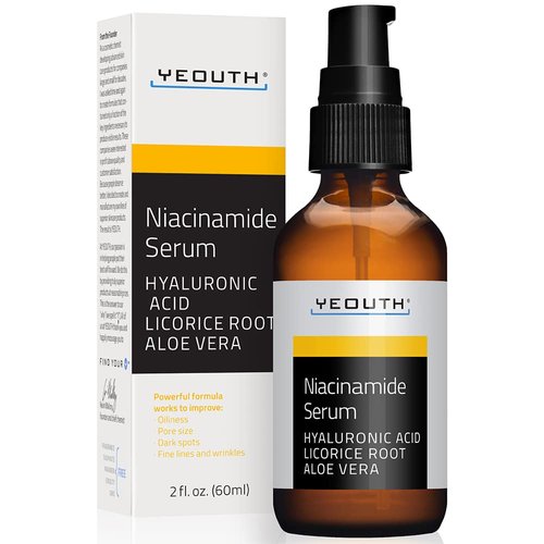 Niacinamide Serum with Hyaluronic Acid Serum for Face, Hydrating Serum, Anti Aging Serum Targets Pore, Wrinkles & Blemishes, Anti Aging Skin Care Products, B3 Face Serum for Women & Men by YEOUTH