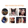 10 PCS Halloween Costume Claws Fake Nails Ring Set, Bestga® Gothic Punk 3 Sizes Crystal Full Finger Rings Paved Paw Bend Fingertip Fingernail Claw Girls Women Men Ring False Easy Long Nails Black