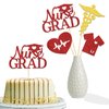 Nurse Grad Centerpiece Sticks,Congrats Nurse Table Toppers for Graduation Decorations,Future Nurses Party Decor,So Proud of You, Medical School Nurse Grad Party Supplies Red Gold 12 Pieces