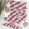 Rose Gold Wax Seal Sticks 20pcs, Andotopee Glue Gun Wax Seal Sticks for Wax Seal Stamp, Premium Sealing Wax for Envelope Letter Seal Wedding Invation Craft Adhesive, Great Gift Ideas (Mini Size)
