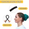 COMNICO Spiral Lock Hair Tie Dreadlock Accessory, 3 Pcs Long Dreadlock Hair Tie Ponytail Holders Bendable Dread Bands Hair Accessories for Women Men Long Thick Curly Hair