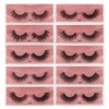 Wholesale Lashes 10/20/30/40/50 pairs Artificial 3D Lashes Natural False Lashes Makeup Lashes (mix 10pair) (1)