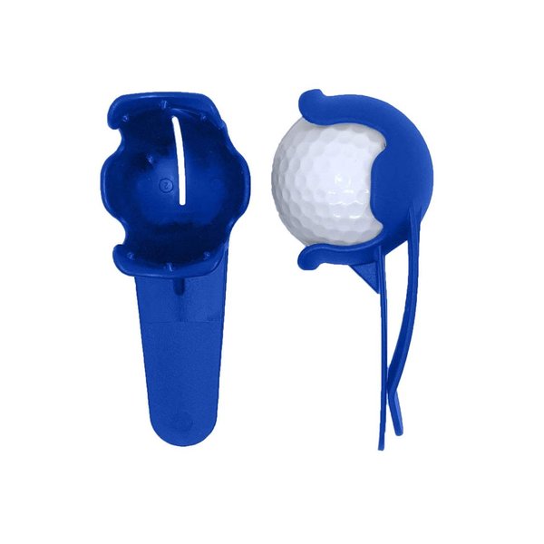 BALL POP Golf Ball Holder & Ball Marker for Waistband, Skirt, and Belt - Unique Fun Golf Accessory Gift for Men, Women, & Kids | BLUE