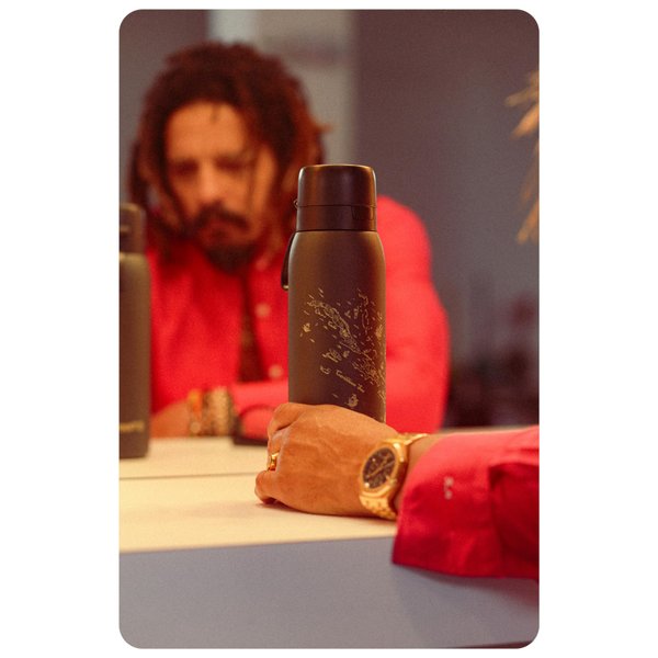 Marley Designed Bottle Pro Reusable Water Bottle with Filter, 80+ contaminants filtered, BPA Free, Sustainable Refills, 750ml, Filter Bottle + 1 Refill Included