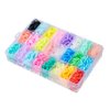 1500 Pcs Colorful Hair Rubber Bands Small Elastic Hair Ties Kids Mini Hair Elastics Hair Braiding Bands with Organizer Box for Girls