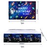 Outer Space Party Decorations, Outer Space Birthday Party Supplies Include Space Themed Balloons, Backdrop, Tablecloth, Cake Toppers for Kids Outer Space Themed Birthday Party Decorations