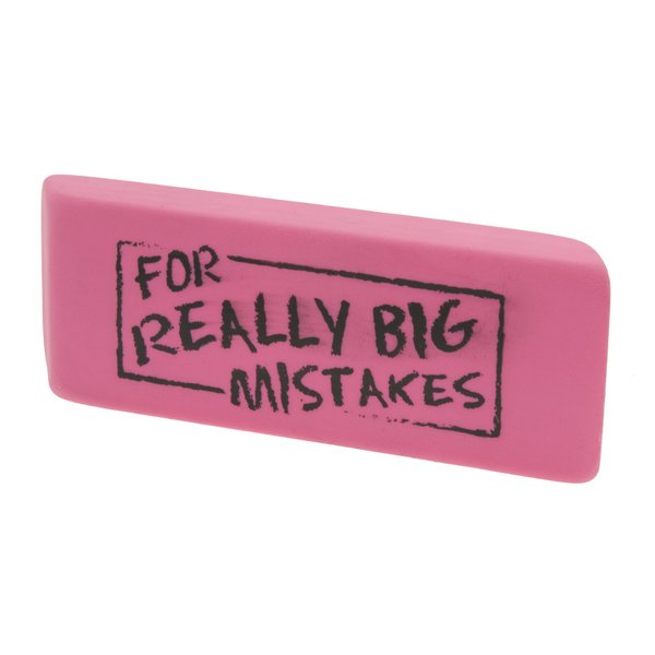 Rhode Island Novelty Jumbo Big Mistake Wedge Eraser, One Per Order