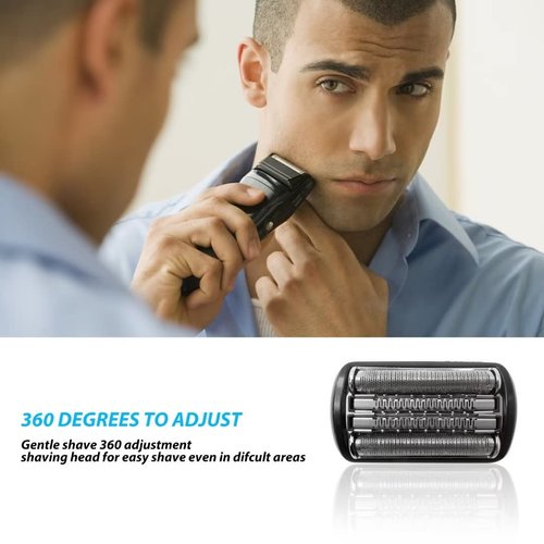 92B Series 9 Replacement Foil Cutter Head Shaving Head Razor Blades for Braun all Series 9 (92B)(Black)