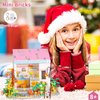 PinkBee Friends Flowers House Building Block Sets, Girls Mini Art Greenhouse Annie’s Studio Apartment with Lights Dreamhouse Bricks Kits Christmas Xmas Birthday Gifts for Adults Kids 8-12 6-12 7-9