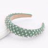 AHONEY Green Headband for Women Girls, Hair Bling Rhinestone Crystal Glitter Sparkly Diamond Padded Headband Fancy Jeweled Headpiece Holiday Hair Accessories Birthday Gifts (Green)