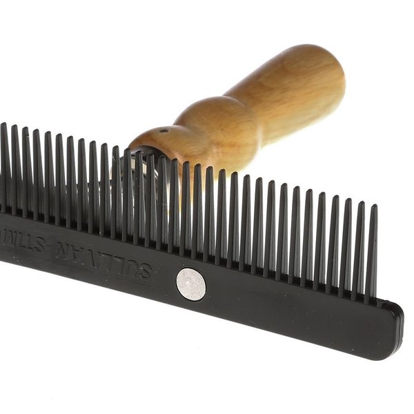 Sullivan Supply Stimulator Comb with Wood Handle