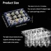 Loving Basso Quail Egg Cartons, 25 Pack, Each 12 Small Egg Trays, Reusable, Recyclable Plastic, Ideal for Refrigerator, 100% Eco-Friendly, Healthy and Pollution-Free
