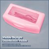 ranrose Nail Tools Clean Box,Plastic Nail Tray for Cleaning Container Plastic Clean Box Storage Organizer for Nail,Manicure Tools Nail Tips Art Equipment for Salon SPA