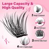 PRO Lash Clusters,168 Pcs eyelash clusters 8-18 mixed cluster eyelash extensions lash extension Super Thin Band and Reusable Soft & Comfortable (Volume,D-8-18Mix)