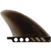 saruSURF 4.6" US Box Center fin Safety Flex Soft Replacement for Longboard SUP Stand up Paddleboard River Surf Whitewater airSUP AIR7 Skeg with Free 'No-Tool' Fin Screw (semi Transparent Black)