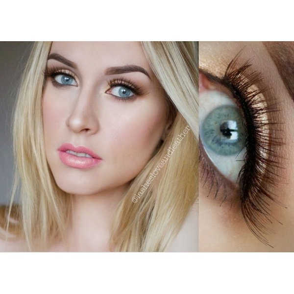 Elegant Lashes #148 Brown Thick Double-Layer Criss-Cross False Eyelashes (100% Natural Human Hair)
