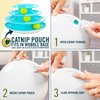 Our Pets Wobble Triple Chase Ball Track Interactive Cat Toy for Indoor Cats with Catnip (Cat Toys, Kitten Toys for Hunting and Chasing w/Rattling, Rolling Balls) Also Fun for Multiple Cats