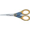Westcott Titanium Bonded Non Stick Scissors, 7" Straight,Grey/Yellow