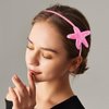 Totelux Sea Star Headband Sequins Starfish Hair Band for Women Girls Hair Accessories Birthday Wedding Party Gift Pink