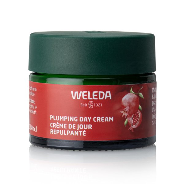 Weleda Face Care Plumping Day Cream, 1.3 Fluid Ounce, Plant Rich Moisturizer with Pomegranate and Maca Root Peptides