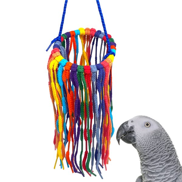 Bonka Bird Toys 51214 Small Aglet Heaven Parrot Bird Toy 11.00" High X 2.25" Wide, Conure Quaker Cockatiel and Similar