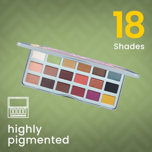 Ccolor Cosmetics Fairy Tale Eye Shadow Palette Makeup, 18 Ultra-Blendable, Vibrant Matte & Shimmer Eyeshadow - Eyeshadow Palette Set With Mirror - Long Lasting, Travel-Size Makeup Palette