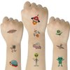 SIX VANKA (Pack of 10 Sheets) UFO ET Spacecraft Waterproof Temporary Tattoo Stickers for Kids Boys and Girls, Party Favors Decorations