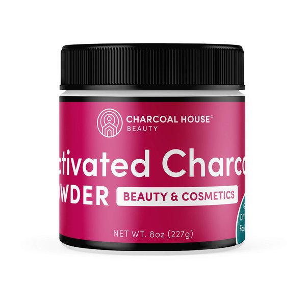 Charcoal House Activated Bamboo Charcoal Powder Food Grade - Beauty & Cosmetics - Use in Skin Care, Body Scrub, Facial Cleanser, Face Wash and More - Great for Teeth & Soap Making - 6 oz